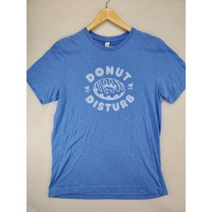 "Donut Disturb" Bella & Canvas Blue T-Shirt Women's Size Large